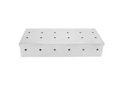 Caja Ahumadora Rectangular Profesional De Acero Inoxidable Para Barbacoa Que Añade Sabor Ahumado.