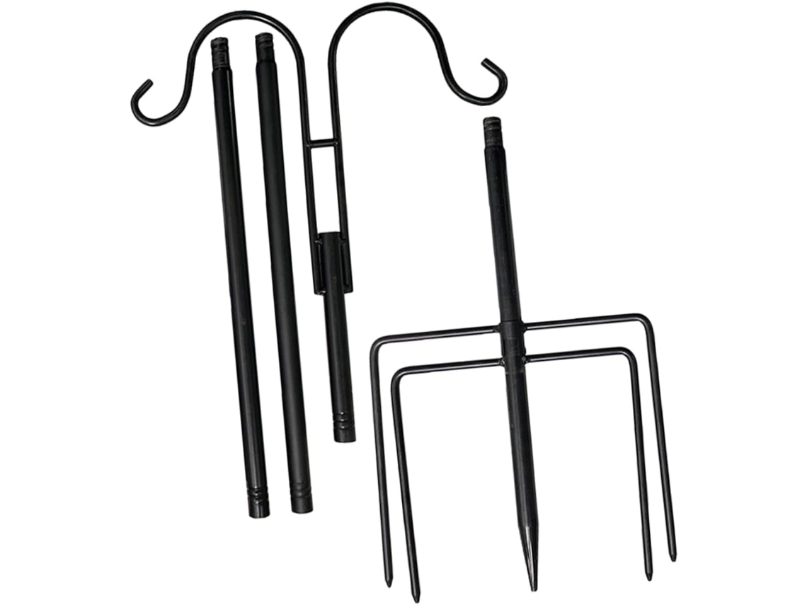 Gancho metálico para luces de jardín, ideal para macetas y decoración de césped. Gokoco