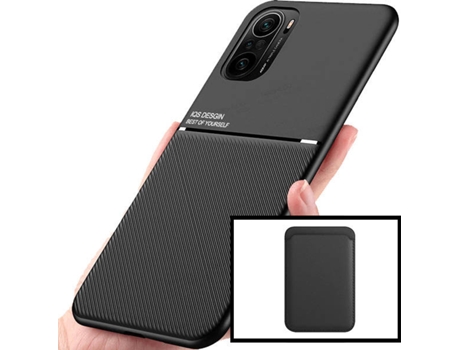Kit Carcasa y Protector Xiaomi Poco F3 PHONECARE Magnetic Lux Negro