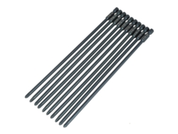 Juego de 10 puntas de destornillador S2 Phillips de acero PH2 con mango hexagonal de 1/4 de pulgada y 200 mm