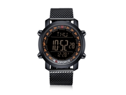 Reloj Electrónico De Cuarzo Para Hombre Naviforce Con Brazalete De Acero, Resistente Al Agua Hasta 3 Atm.