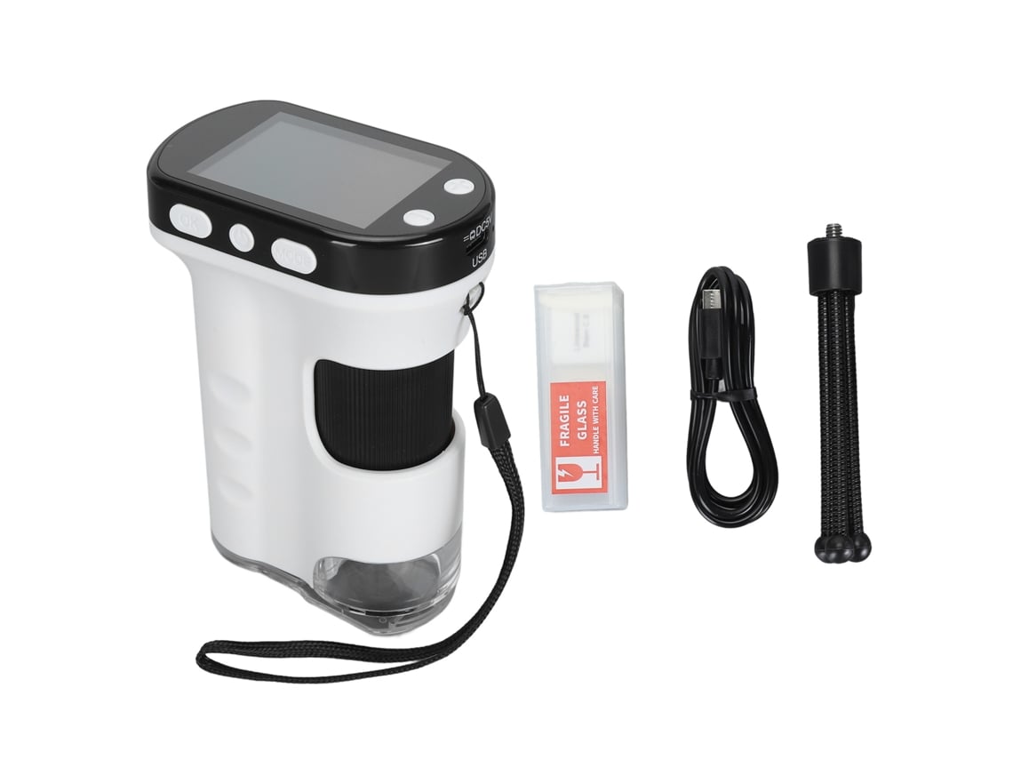 Microscopio Digital Portátil Para Niños, Mini Cámara De Bolsillo, 1080p A 30 Fps, Pantalla Lcd De 2,4 Pulgadas.