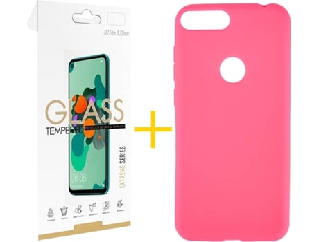Carcasa + Protector Alcatel 1S 2019 SKYHE Lisa Rosa 79543