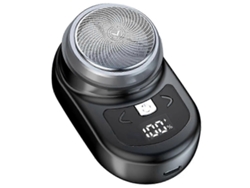 Afeitadora eléctrica portátil de bolsillo para hombres, mini afeitadora de barba, pantalla LCD, recargable, para viajes y uso doméstico D Rosewell