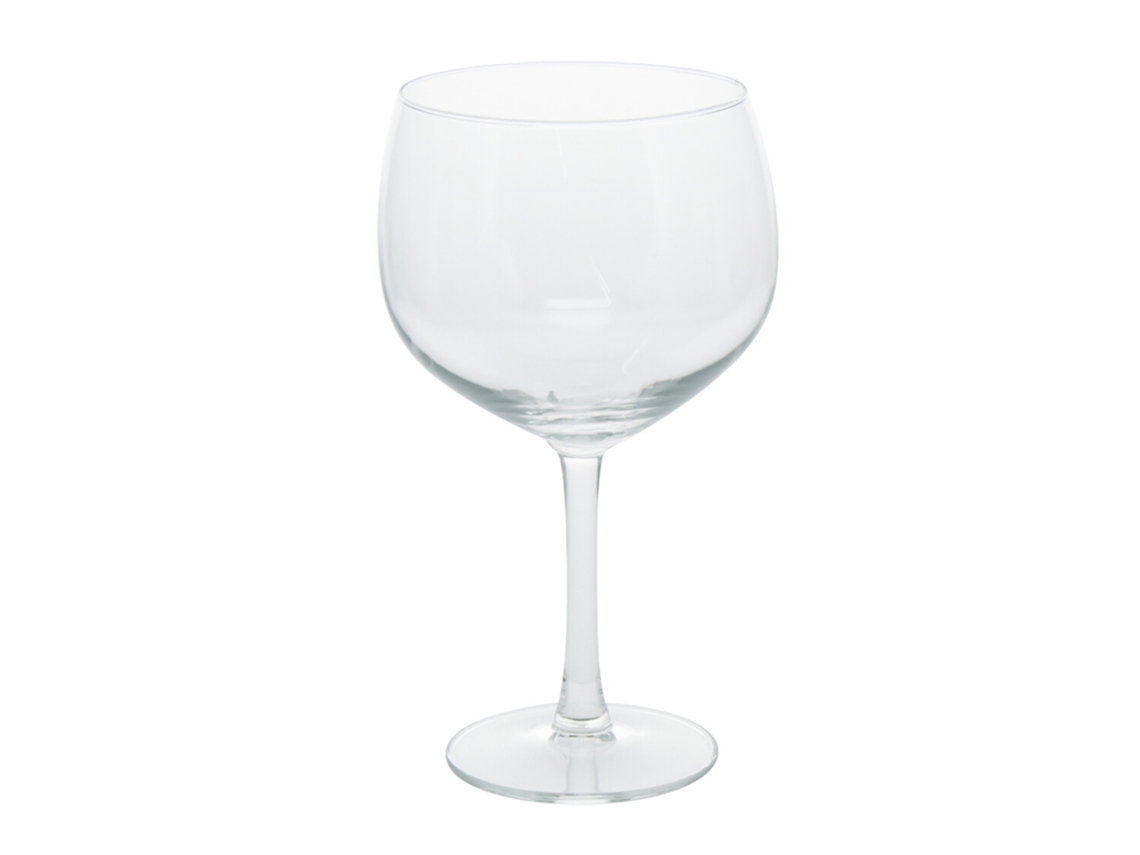 Juego de 4 copas de gin tonic de cristal, capacidad de 650 ml, diámetro de 8 cm, Wellhome