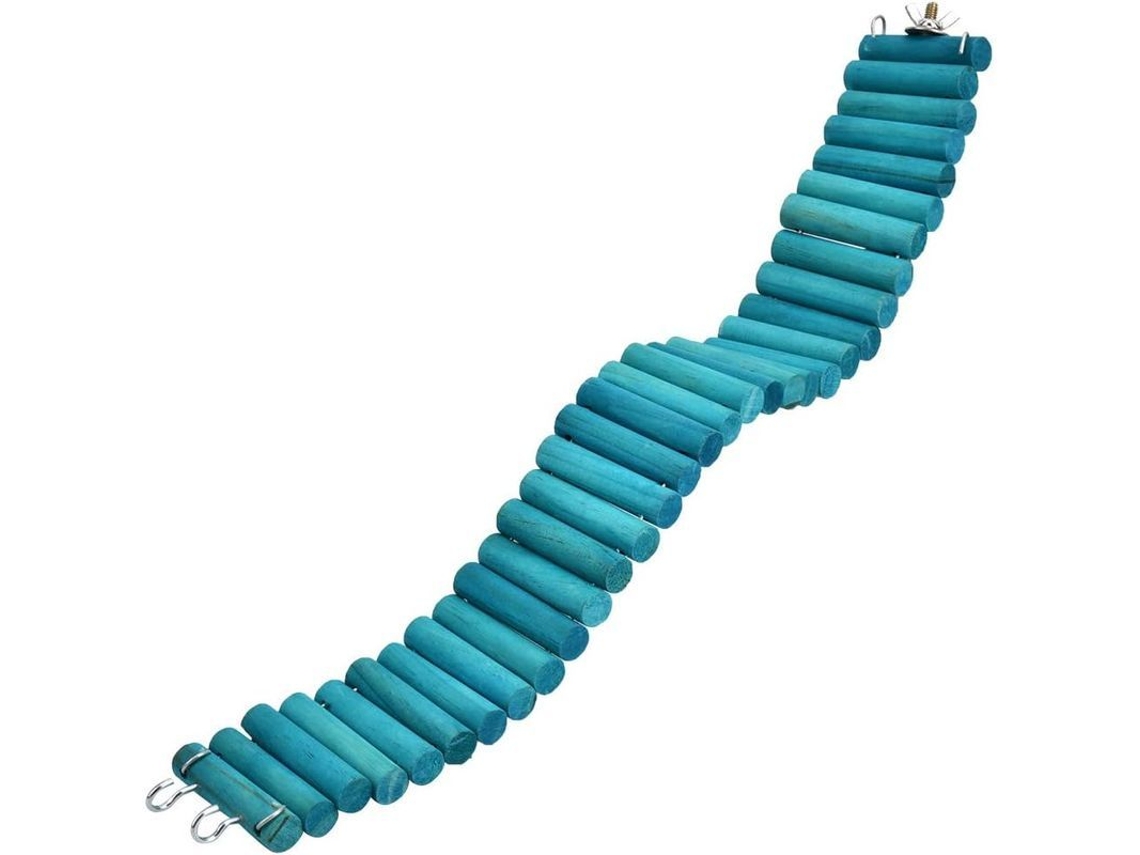 Escalera Colgante De Madera Para Mascotas Pequeñas, Juguete De Escalada Para Hamsters Y Loros, 6 * 50cm