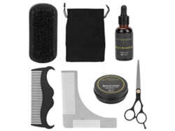Kit para el cuidado de la barba Vante: peine, crema, aceite, tijeras y bolsa de almacenamiento