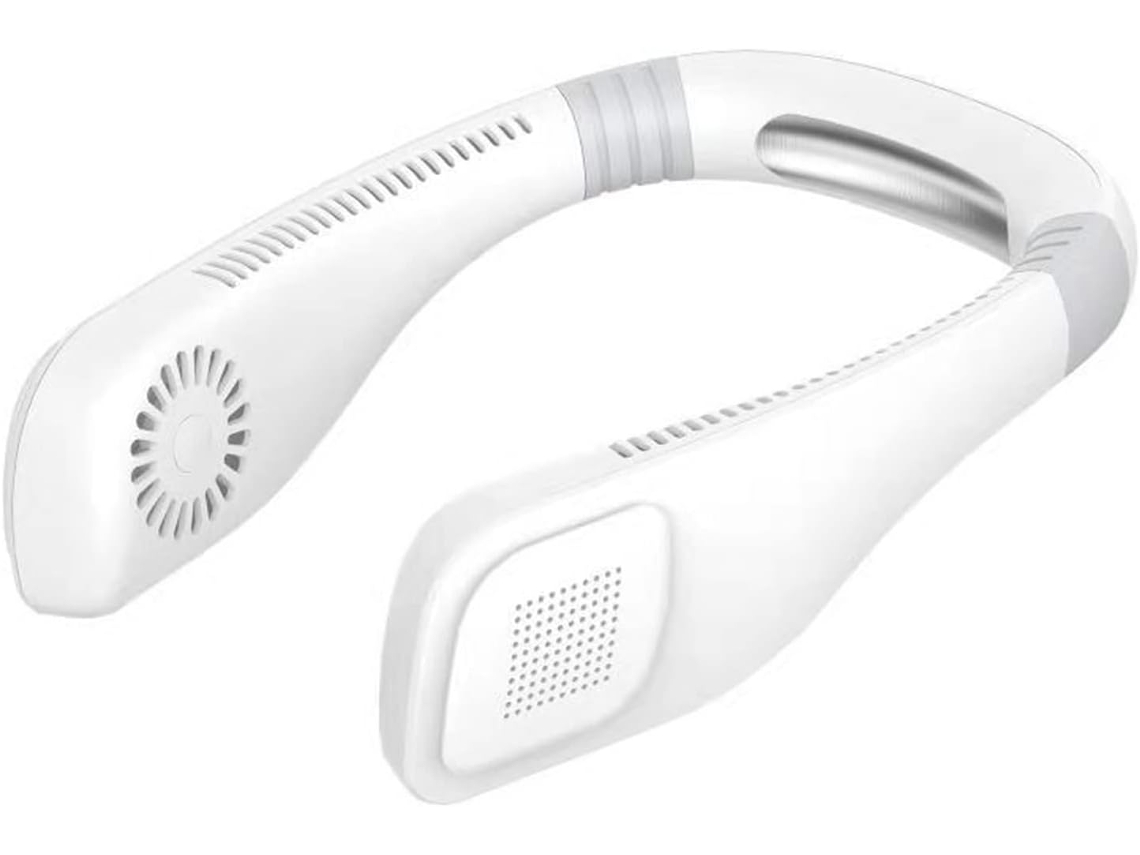 Ventilador De Cuello Portátil Mini Ventilador Usb Recargable Dual Con 3 Velocidades Para Oficina Hogar