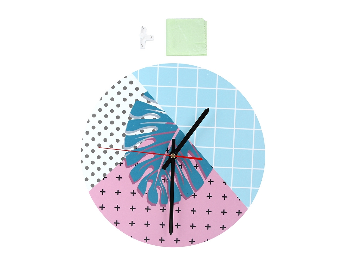 Reloj de pared moderno, de acrílico y madera, para salón, para montar uno mismo, silencioso, 28 cm (sin marca)