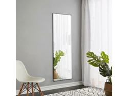 Espejo de cuerpo entero de 150x40 cm, para suelo o pared, marco de aluminio negro, espejo rectangular grande para salón o dormitorio YCONE