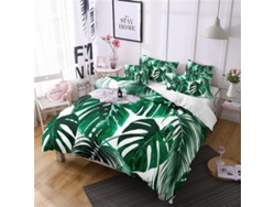 Juego Ropa Cama Estampado Funda Nórdica Almohada Microfibra Juego Microfibra Diseño 140x200 Cm 65 X