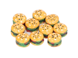 Mini Hamburguesa De Juguete Para Casa De Muñecas, Escala 1:12, Accesorios De Cocina Para Niños De 3 Años En Adelante.