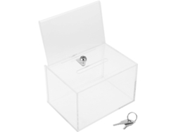 Besportble Buzón De Donaciones De Acrílico Transparente Topbathy Con Cerradura Y Sugerencias 16,00 X 12,20 ...