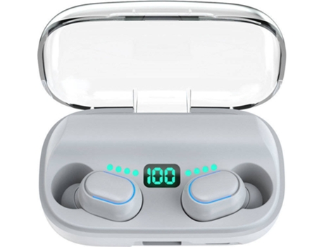 Auriculares Bluetooth True Wireless CHRONUS T118262 (In Ear - Micrófono - Noise Cancelling - Blanco)