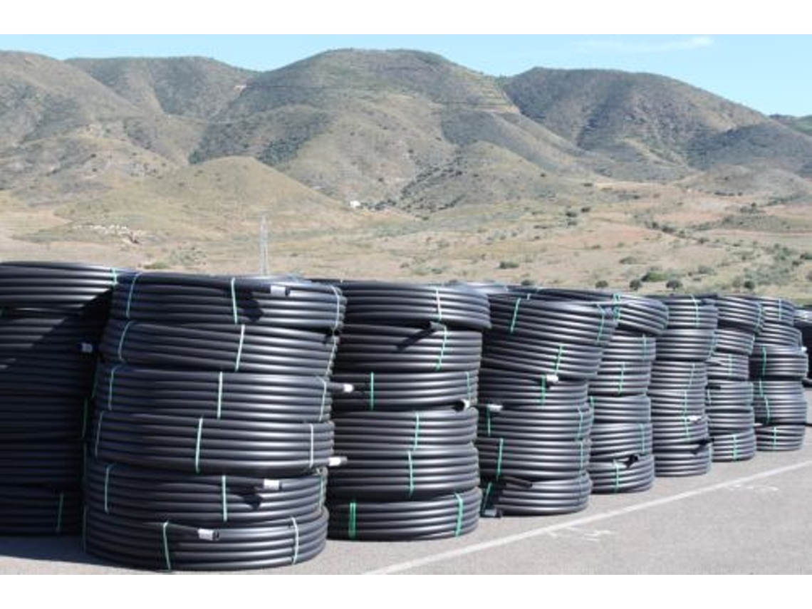 Tubo Riego Pe-Hd 6Bar 25 mm.50M.Banda Vde.263256B50 CAUDAL