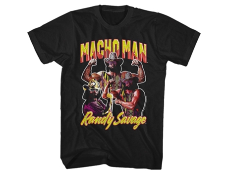 Camiseta ROCKINSTONE Collage Macho Man Randy Savage (Algodón - L)