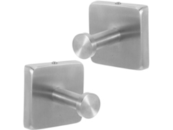 Ganchos 2 Individuales Toallas Baño Piezas Acero Inoxidable