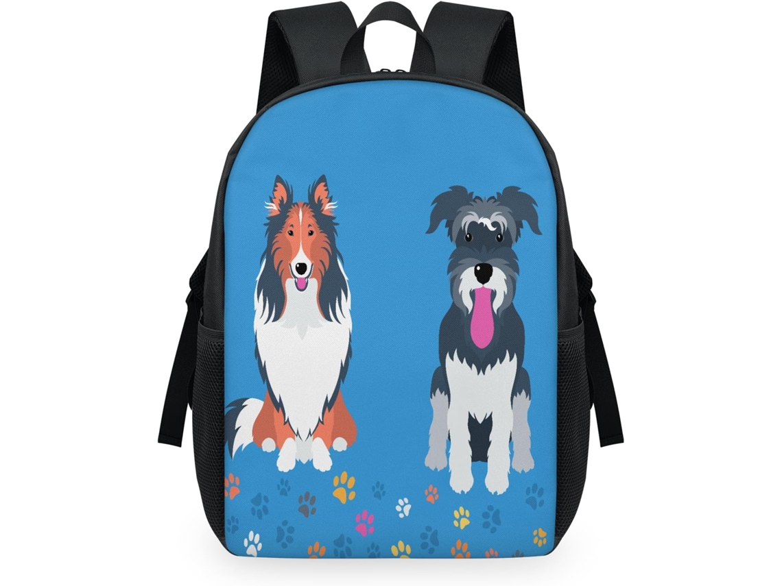 Mochila Tropicallife con un divertido estampado de cachorros para niños, 32,5 x 15
