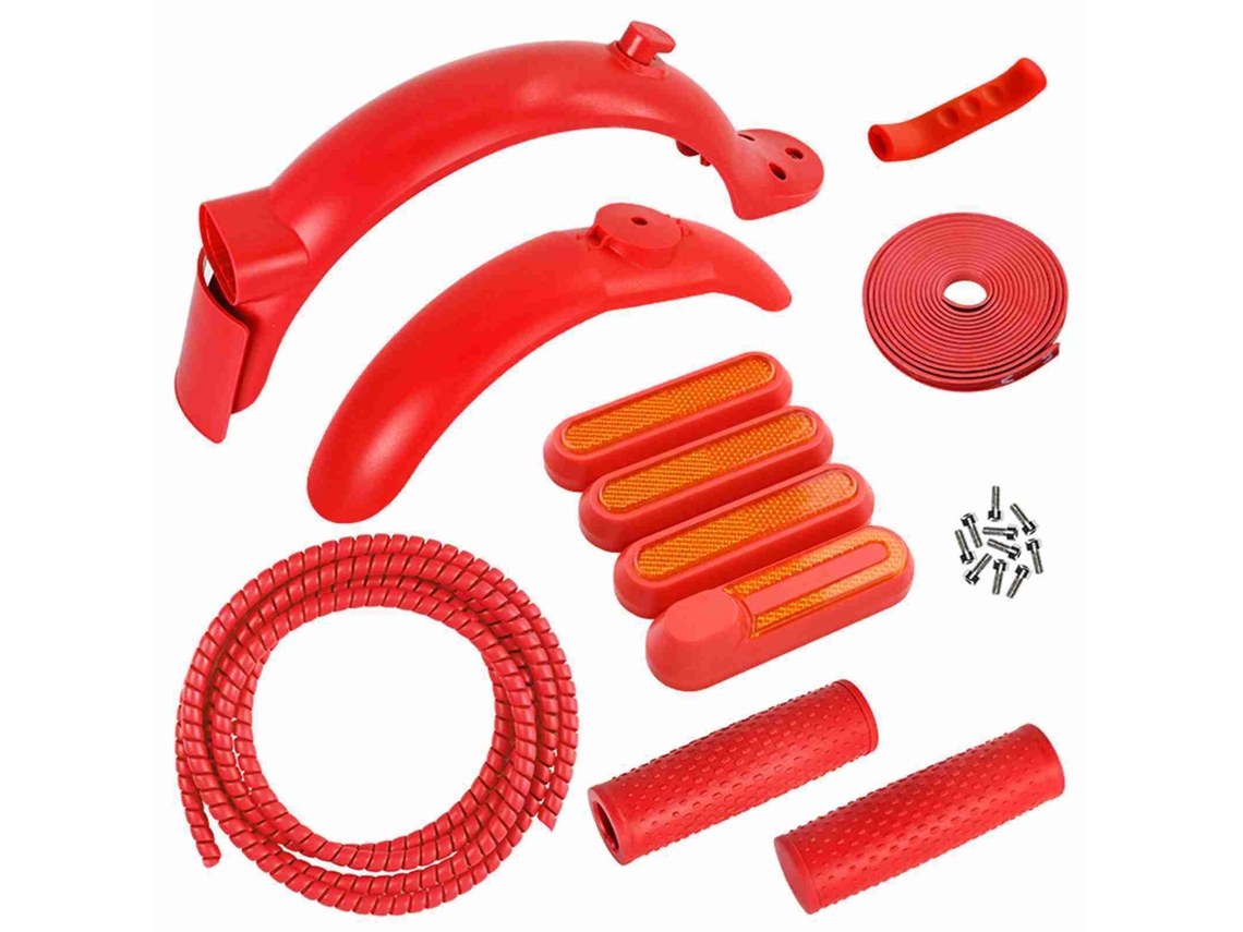 Kit De Protección Contra La Lluvia Delantera Y Trasera Con Cubiertas Laterales Y Pastillas De Freno Para Patinete Eléctrico M365/pro