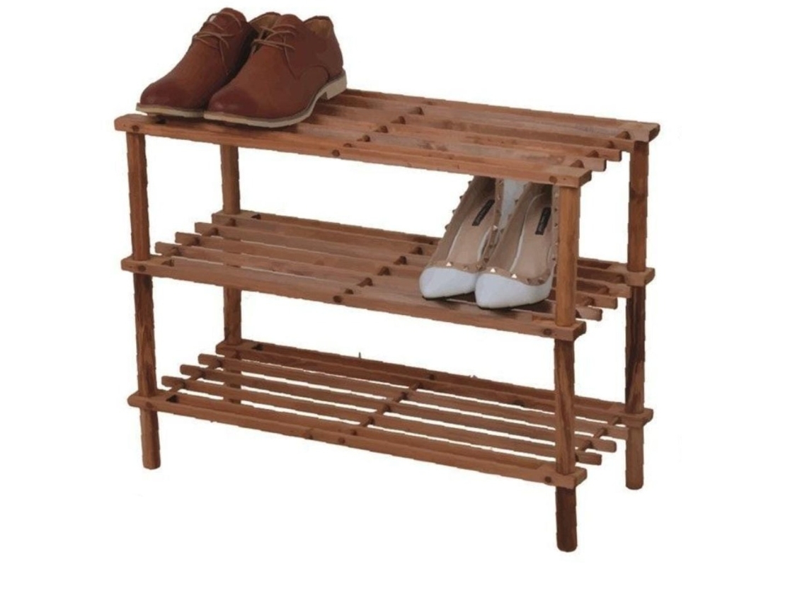 NAKLOE - Zapatero - (3escalones) - Zapatero organizador de zapatos - Zapateros - Zapatero mueble - Zapatero madera - Zapatero de madera - Organizador zapatos