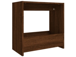 Maison Exclusive - Mesa Auxiliar Madera Contrachapada Roble Marrón 50x26x50 Cm