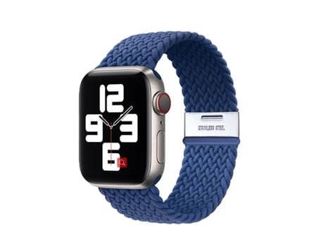 Correa Pulsera Trenzada Flexible para Apple Watch Series 6 40Mm Azul