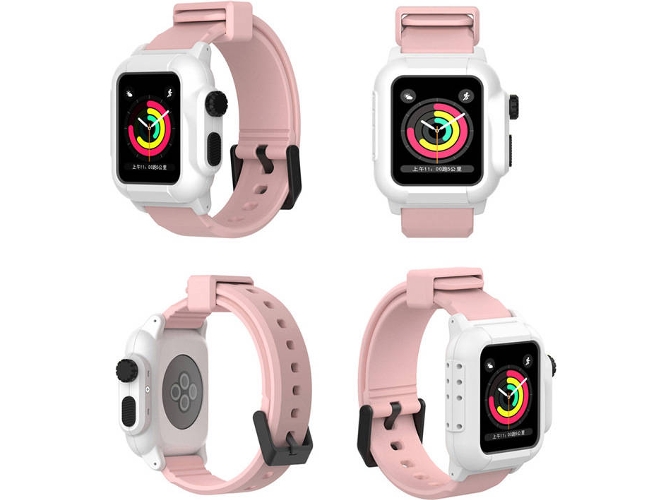 Carcasa WISETONY Apple Watch Series 2 y 3, 42 mm Blanco