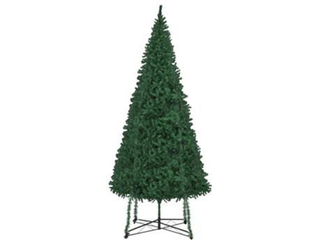 vidaXL Árbol de Navidad artificial con soporte verde 500 cm