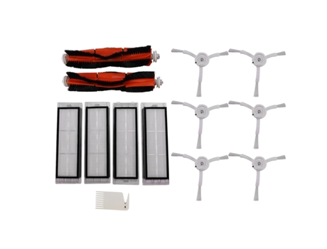 6x escova lateral + 4x filtro hepa + 2x escova principal para xiaomi roborock s50