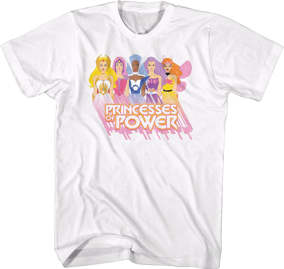 Camisetas Unisex DEEPSTONE She-Ra Girl Power Masters of the Universe Blanco (L)