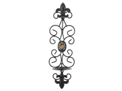 Portavelas de pared estilo retro con diseño de diamante para la decoración de la sala de estar/dormitorio.