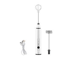 Espumador de leche portátil recargable por USB Siurn White