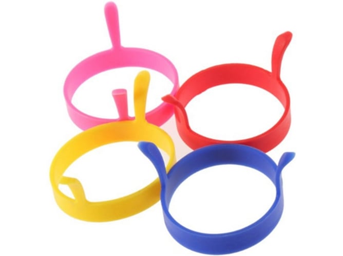 Conjunto de 4 Moldes para Huevos WJS Silicona Multicolor (10x8.5cm)