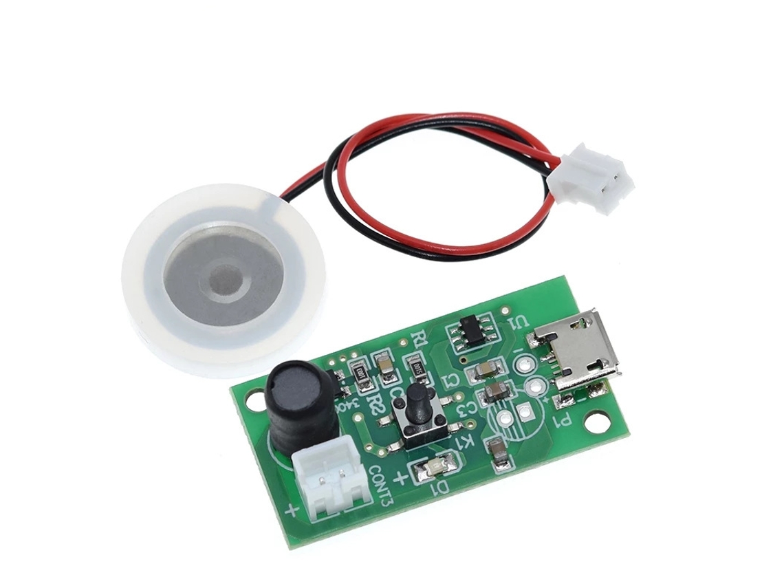 Kits De Bricolaje Para Mini Humidificador Usb Con Placa De Circuito Controlador Para Generador De Niebla De 5 V Cc (kit)