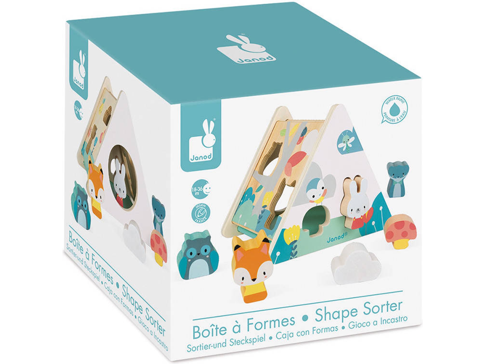Juguete JANOD Pure Caja Con Formas (Edad Mínima: 18  Meses)