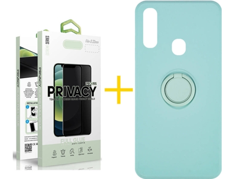 Carcasa + Protector de Pantalla para Samsung Galaxy A20e SKYHE Verde Agua