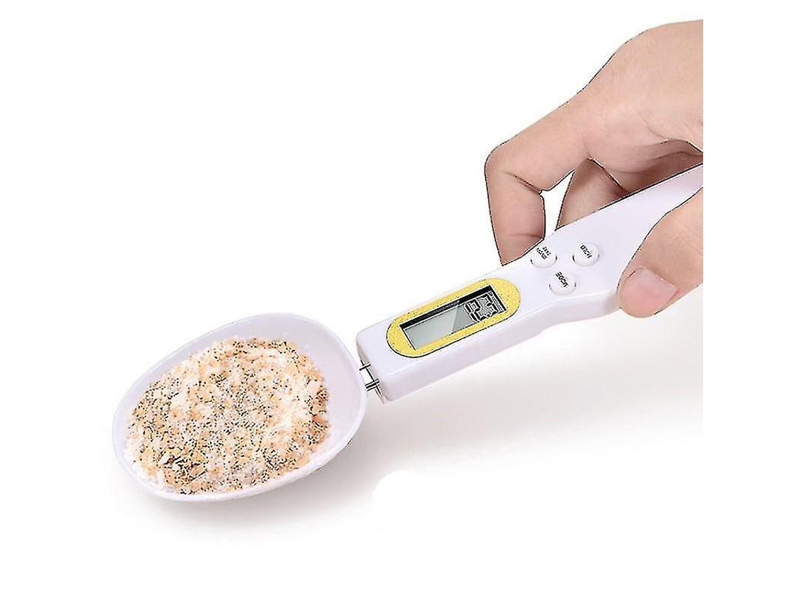 Cuchara medidora digital con pantalla LCD, báscula electrónica de 500 g/0,1 g, para uso en la cocina.