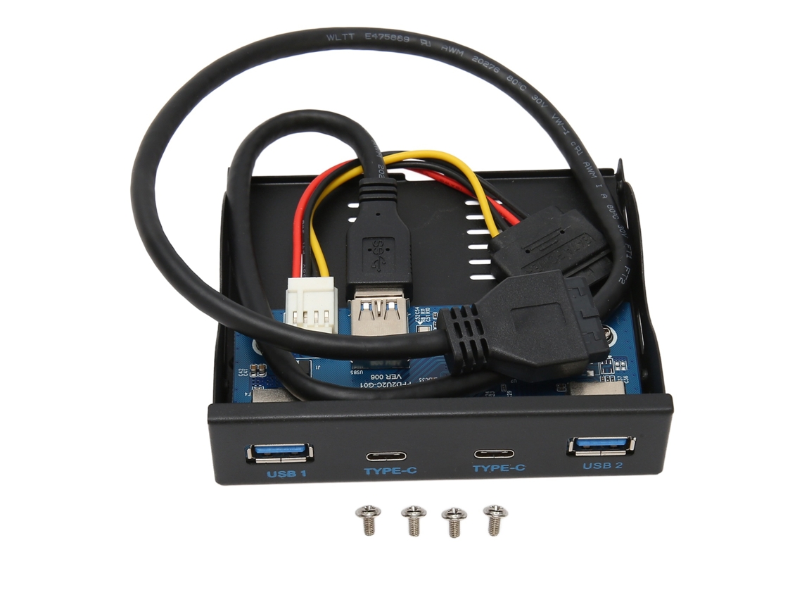Concentrador De Panel Frontal Usb 3.2 De 6 Puertos 5gbps De Alta Velocidad, Panel De Disquete Para Escritorio