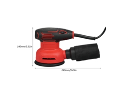Lijadora Orbital Aleatoria De 300 W Con 6 Velocidades, 5000-12000 Rpm, 12 Papeles De Lija Y Bolsa Para El Polvo.