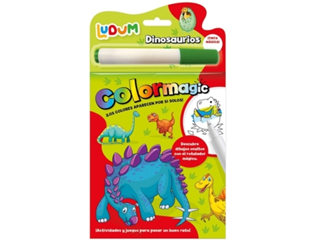 Set Dibujo Colormagic Tinta Mágica Dinosaurios LUDUM