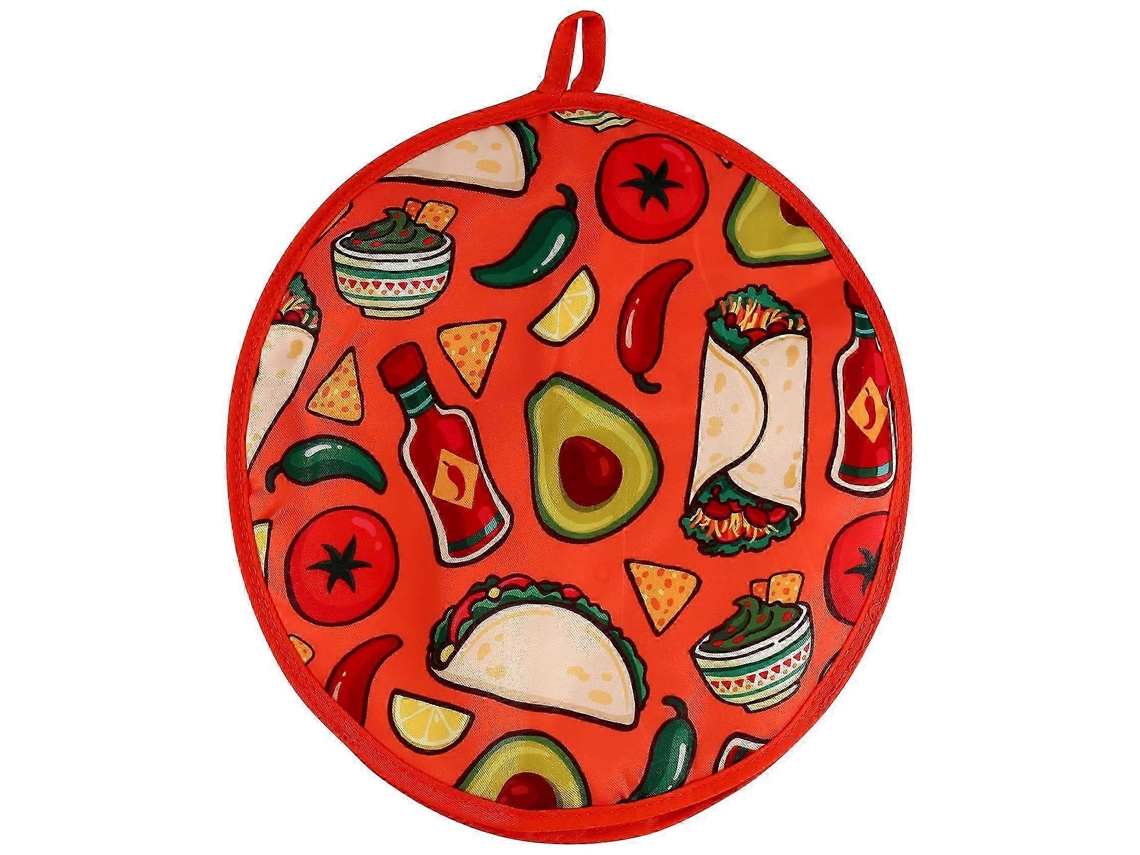 Bolsa para burritos de 12 pulgadas, bolsa portátil para calentar tortillas, apta para microondas y para comida de restaurante.