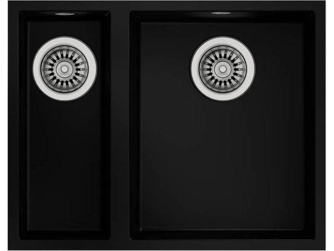 Fregadero TEKA Square 2C 560 TG (44 x 56 x 20 cm - Bajo Encimera - Tegranito Negro)