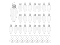 Adornos de bombillas transparentes para árbol de Navidadvayotoy