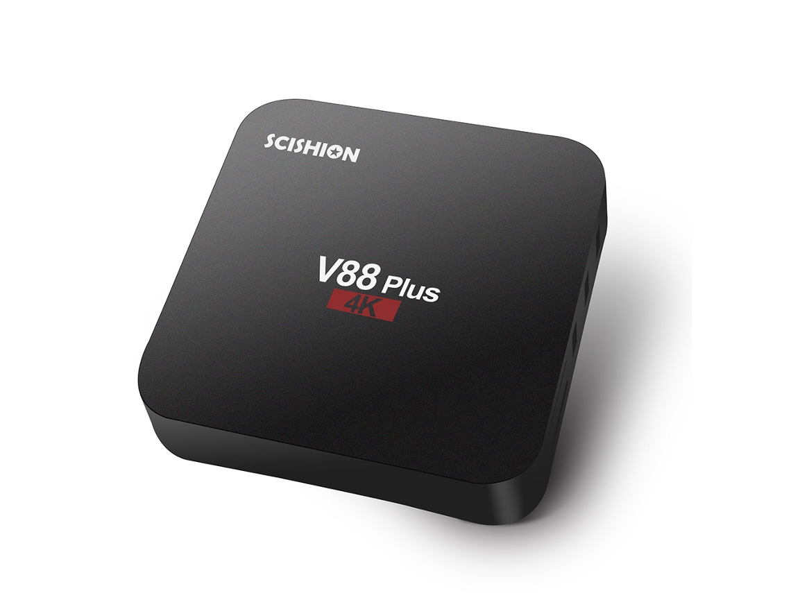 Reproductor multimedia Wi-Fi Scishion V88 Plus Android 8.1 TV Box 4K HDR10 de 2 GB/16 GB (versión europea)