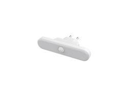 Luz nocturna LED con enchufe de 230 V, sensor PIR y sensor crepuscular, 50 lm, batería de iones de litio integrada, 3 h de autonomía, 3000 K - Alcapower