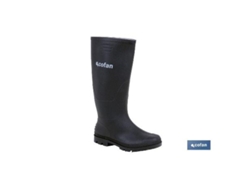 Bota alta de agua pvc negra talla 41