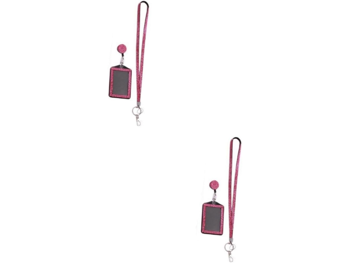 Juego De 2 Cordones Portatarjetas De Cristal