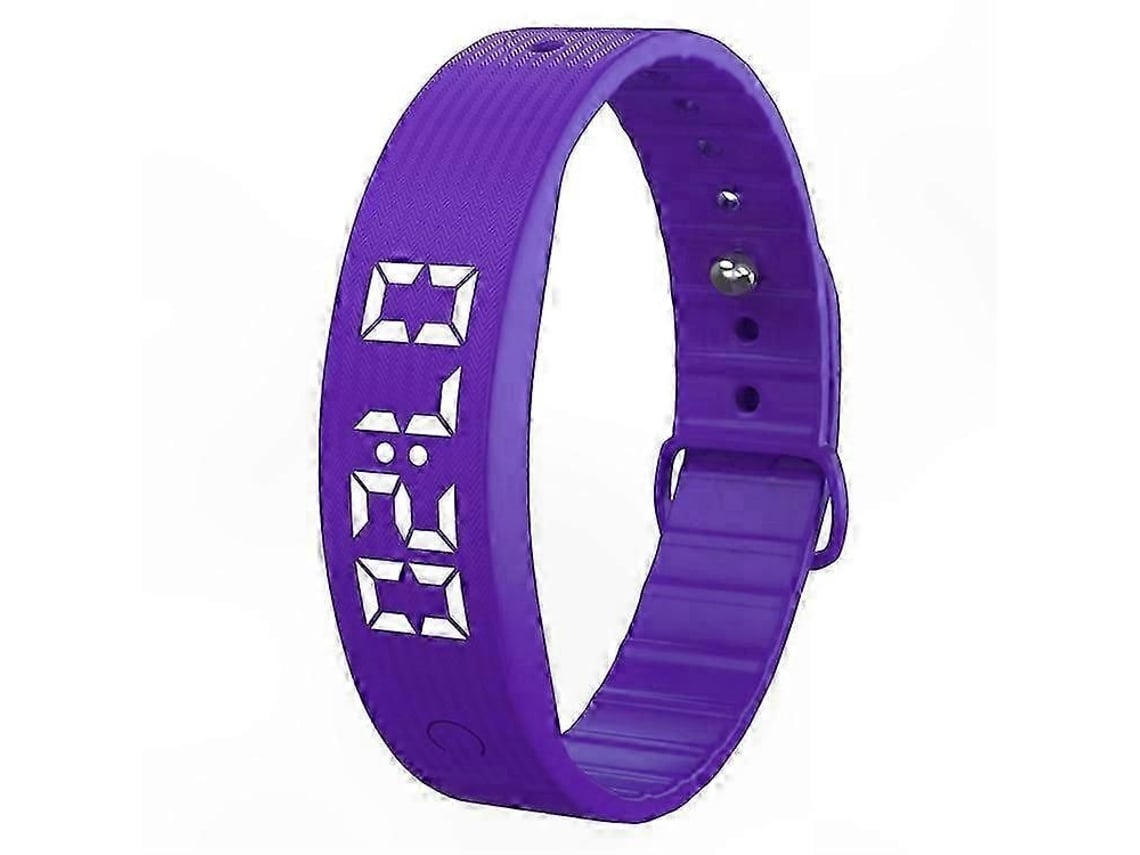 Monitor de actividad inteligente con alerta por vibración, monitor de sueño y pulsera con pantalla digital.