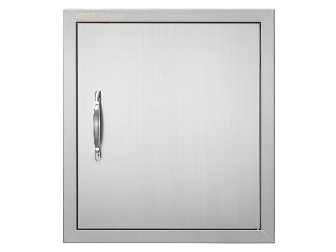 Puerta de Acero Inoxidable para Barbacoa 46x50cm con Apertura Reversible Tekmaquinas