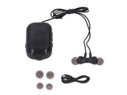 Fone De Ouvido Bluetooth 5.4 Retrátil Com Clip Posterior Rádio Fm Mp3 Player Cancelamento De Ruído Suporta Cartão De Memória